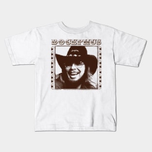 Hank Williams Jr / Bocephus \ Vintage Faded Style Fan Design Kids T-Shirt